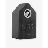 Karlsson cuckoo LED alarm clock with wood veneer - British product