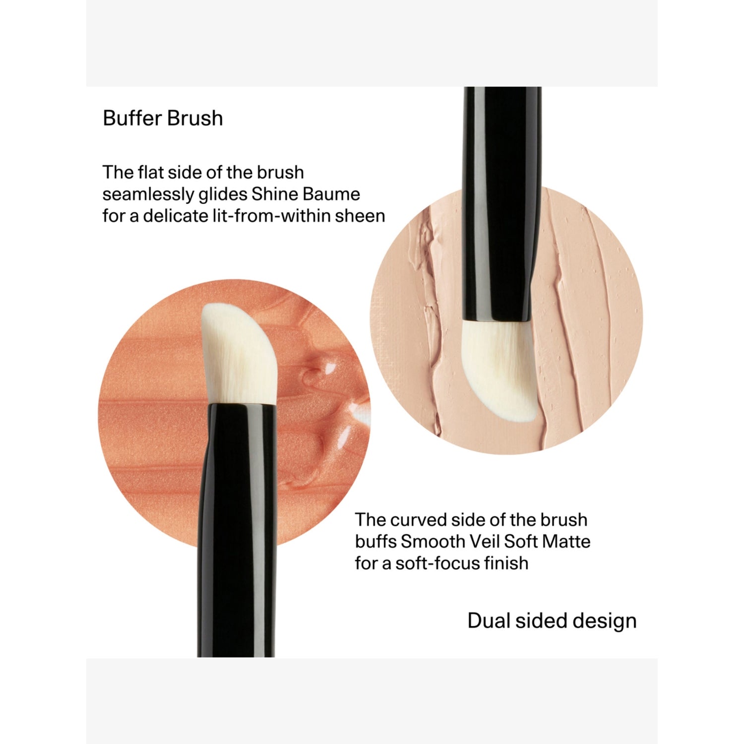 Fara Homidi Buffer Brush dual-sided makeup brush - British product