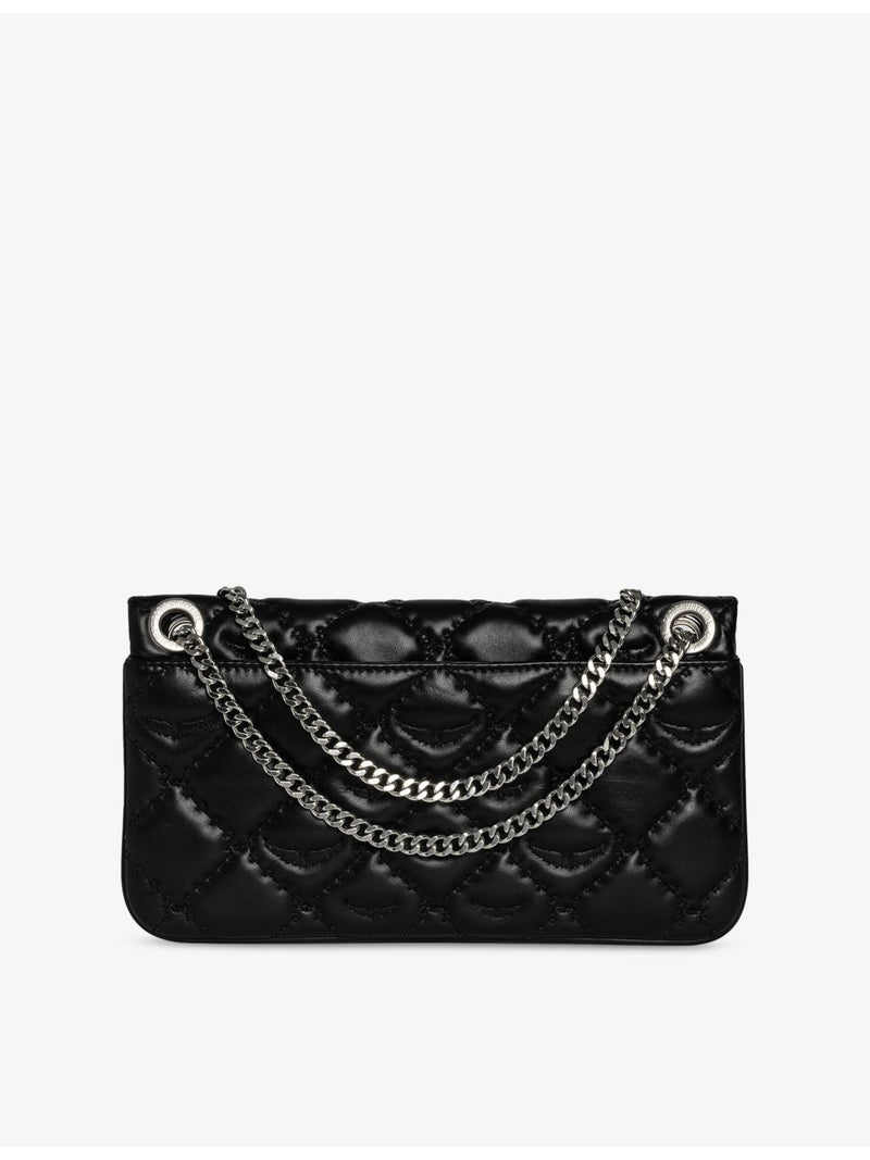 Zadig&Voltaire Rock II quilted leather clutch bag, UK version