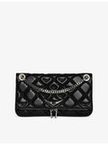 Zadig&Voltaire Rock II quilted leather clutch bag, UK version
