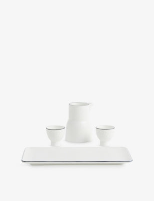 Wedgwood Gio bone china baijiu set and tray, UK version
