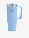 Wedgwood Jasper stainless-steel tumbler 888ml with straw - British product