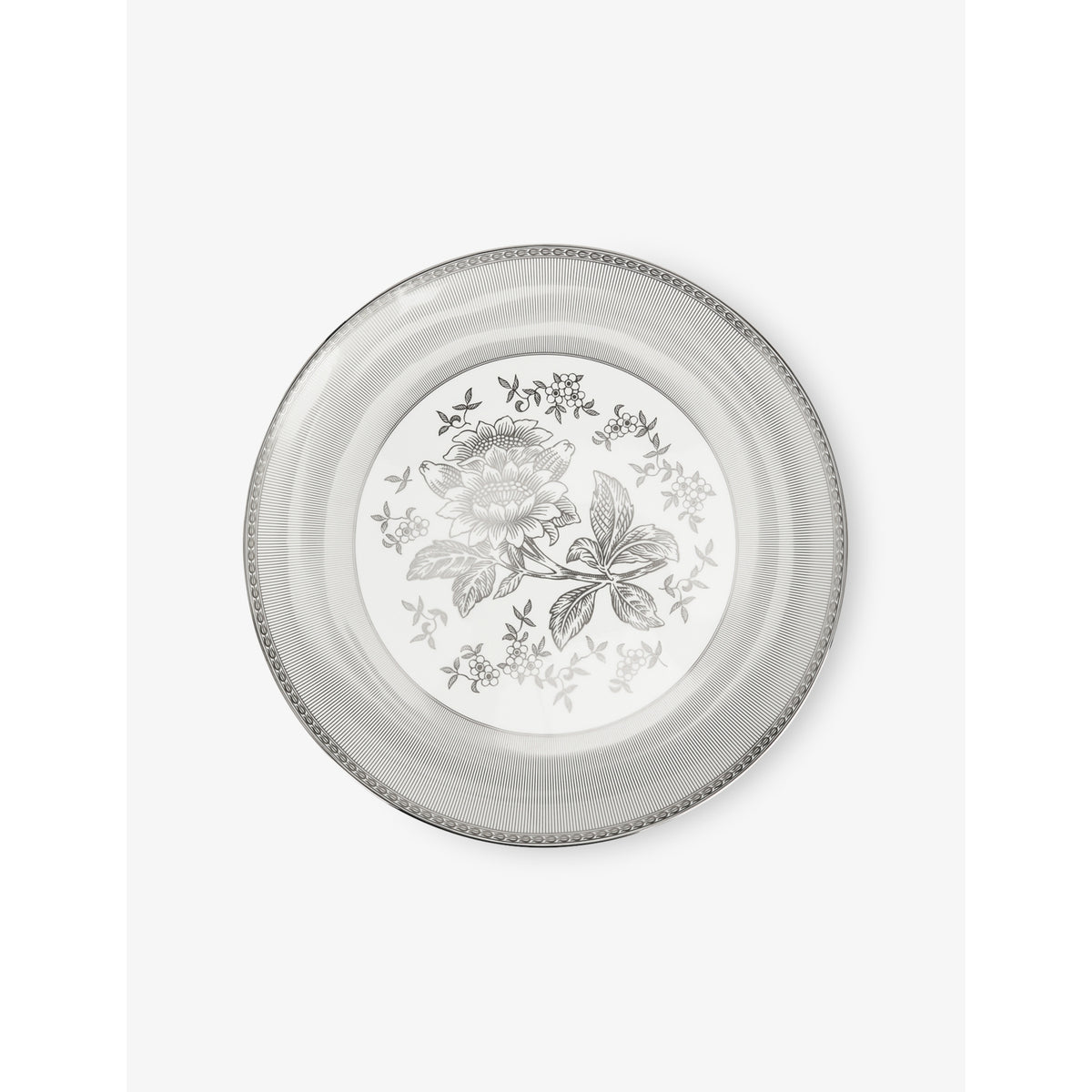 Wedgwood Silver Tonquin bone china plate 34cm - British product