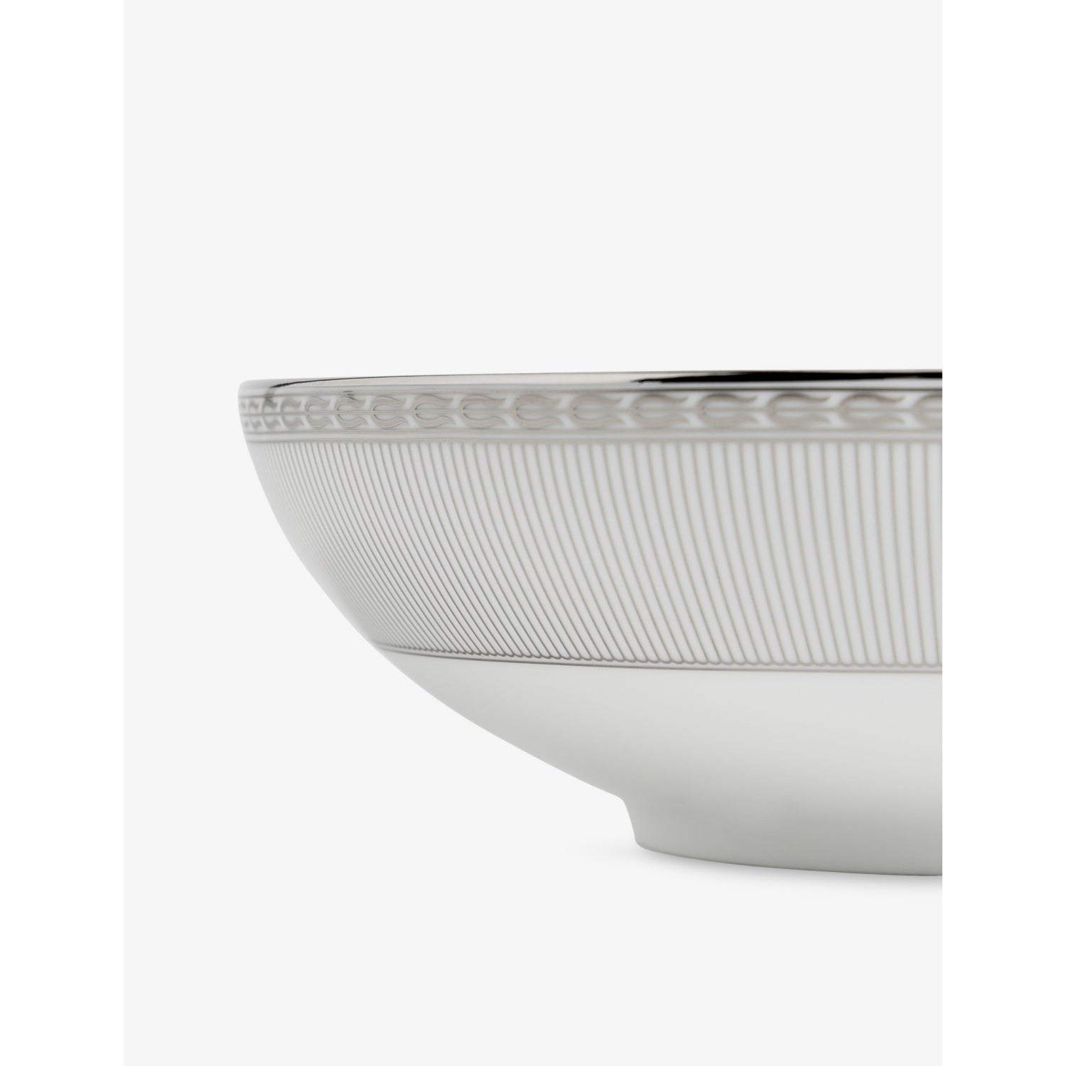 Wedgwood Silver Tonquin bone china cereal bowl 18cm - British product
