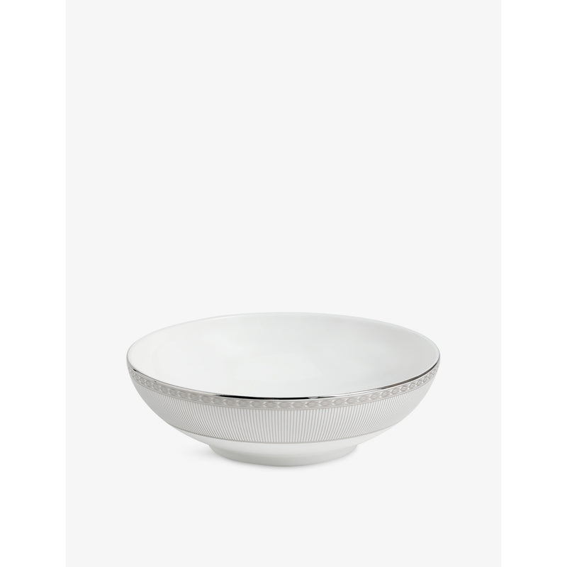 Wedgwood Silver Tonquin bone china cereal bowl 18cm - British product