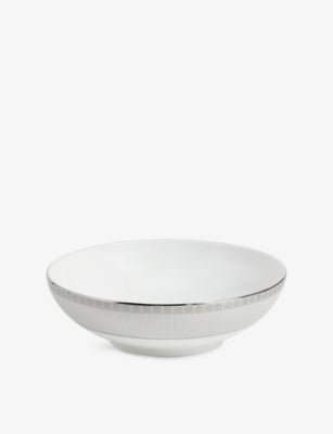 Wedgwood Silver Tonquin bone china cereal bowl 18cm - British product