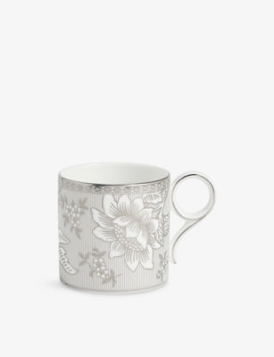 Wedgwood Silver Tonquin bone china mug 270ml - British product