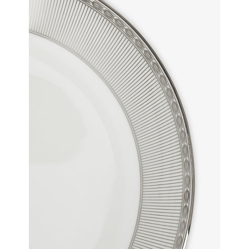 Wedgwood Silver Tonquin bone china deep plate 22cm - British product