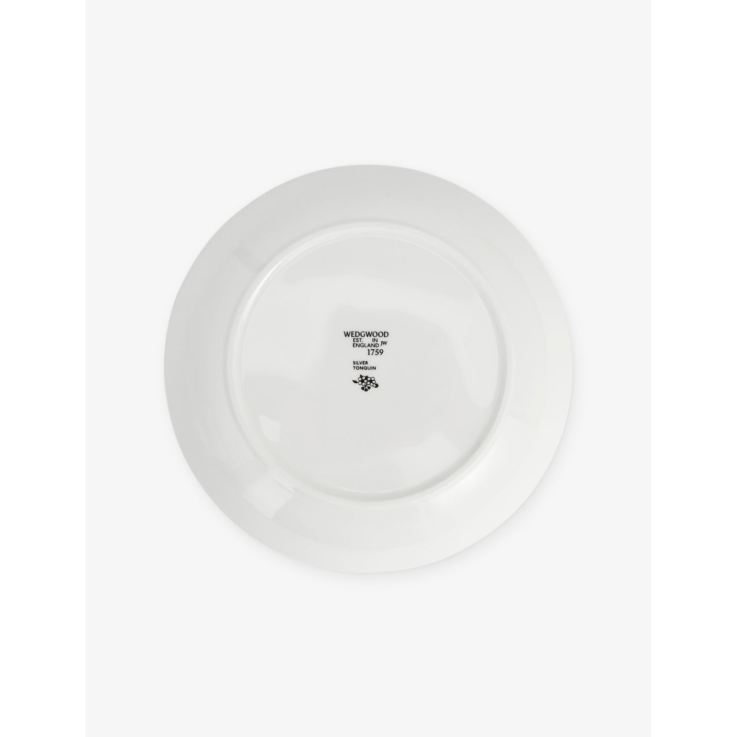 Wedgwood Silver Tonquin bone china deep plate 22cm - British product