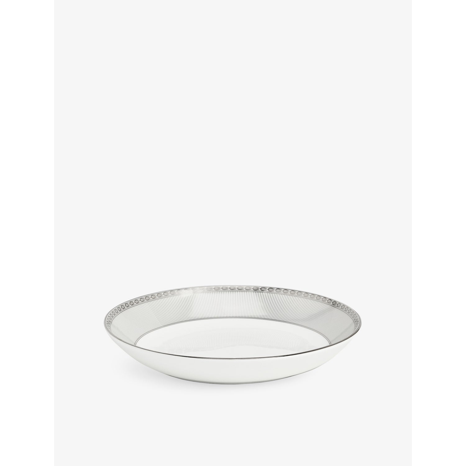Wedgwood Silver Tonquin bone china deep plate 22cm - British product