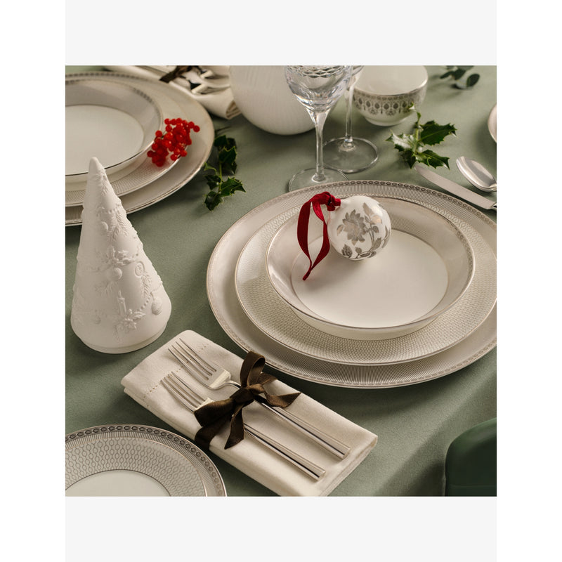 Wedgwood Silver Tonquin bone china bowl 11cm, imported from the UK