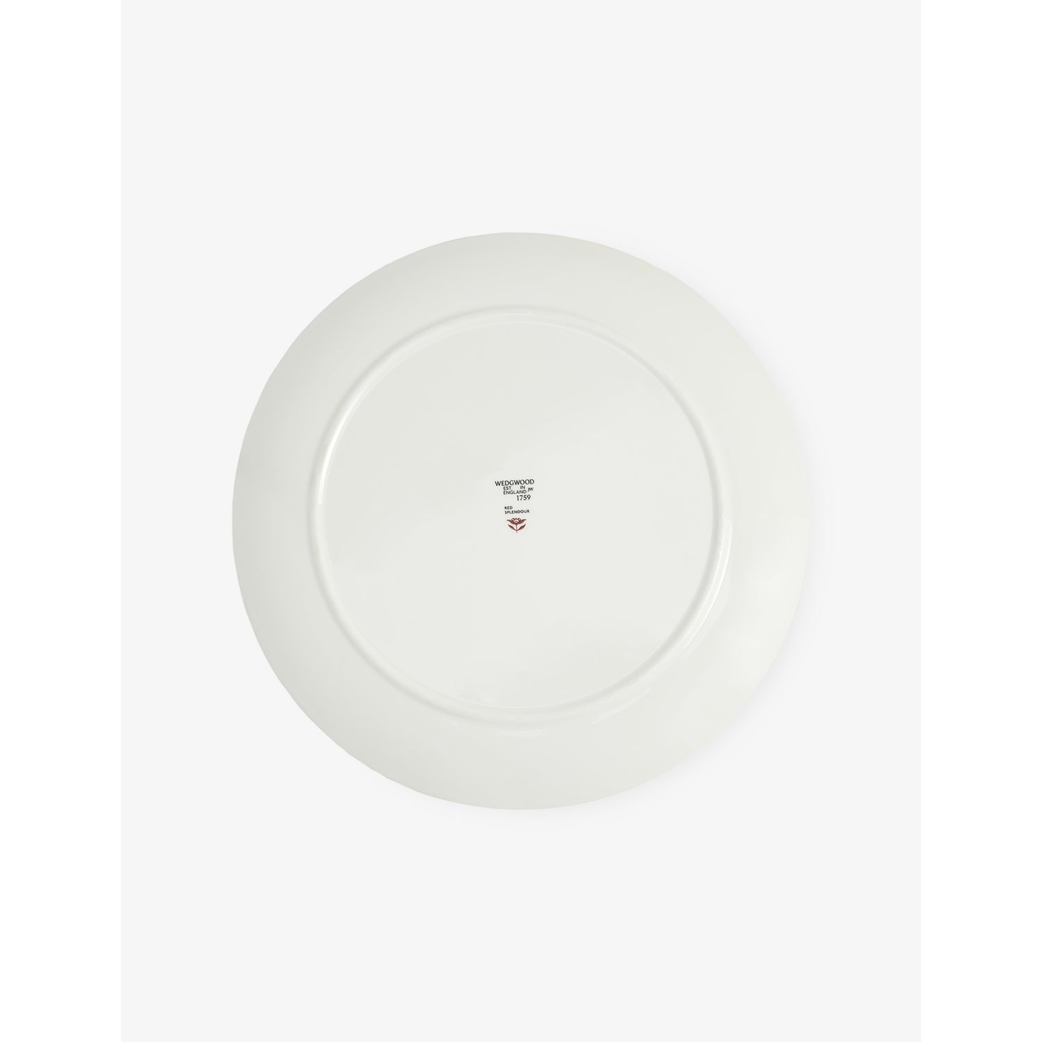 Wedgwood Red Splendour bone china charger plate 34cm, UK version