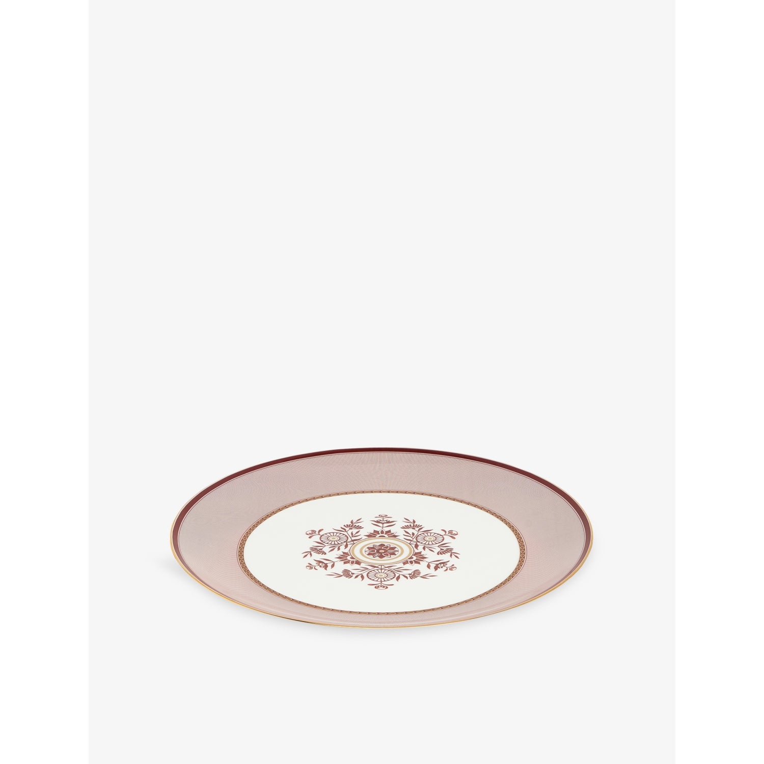 Wedgwood Red Splendour bone china charger plate 34cm, UK version