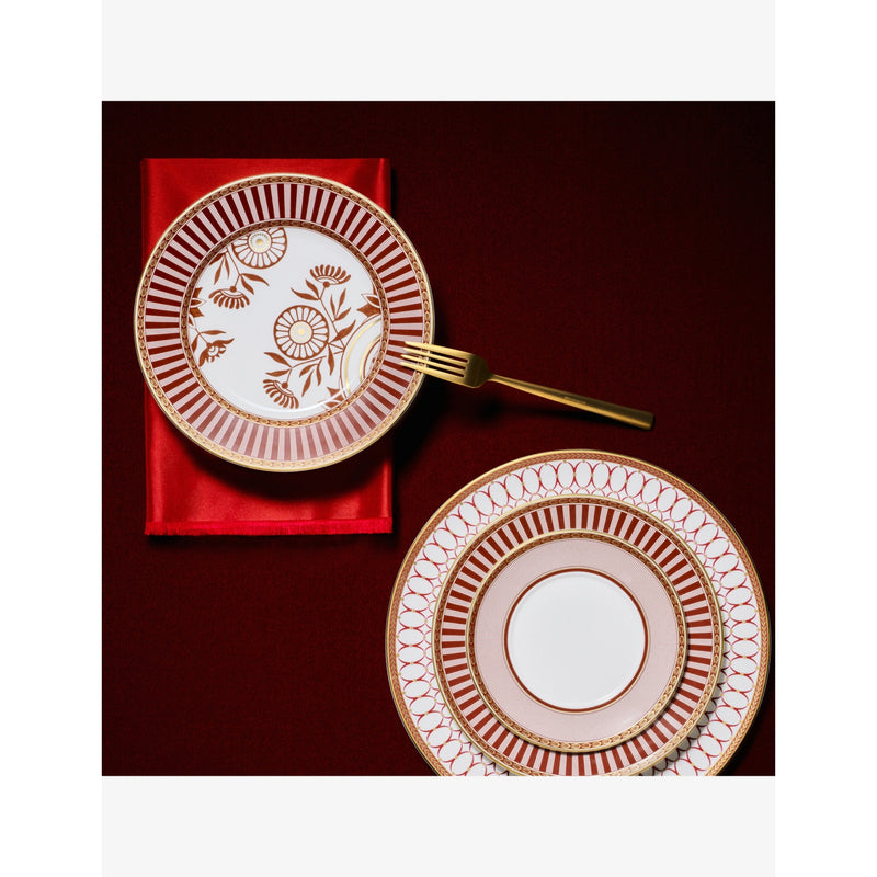 Wedgwood Red Splendour bone china charger plate 34cm, UK version