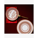 Wedgwood Red Splendour bone china charger plate 34cm, UK version