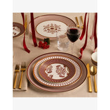 Wedgwood Red Splendour bone china charger plate 34cm, UK version