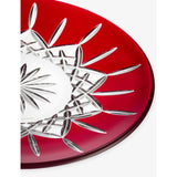 Waterford Lismore Red decorative crystal glass plate 30cm (British brand)