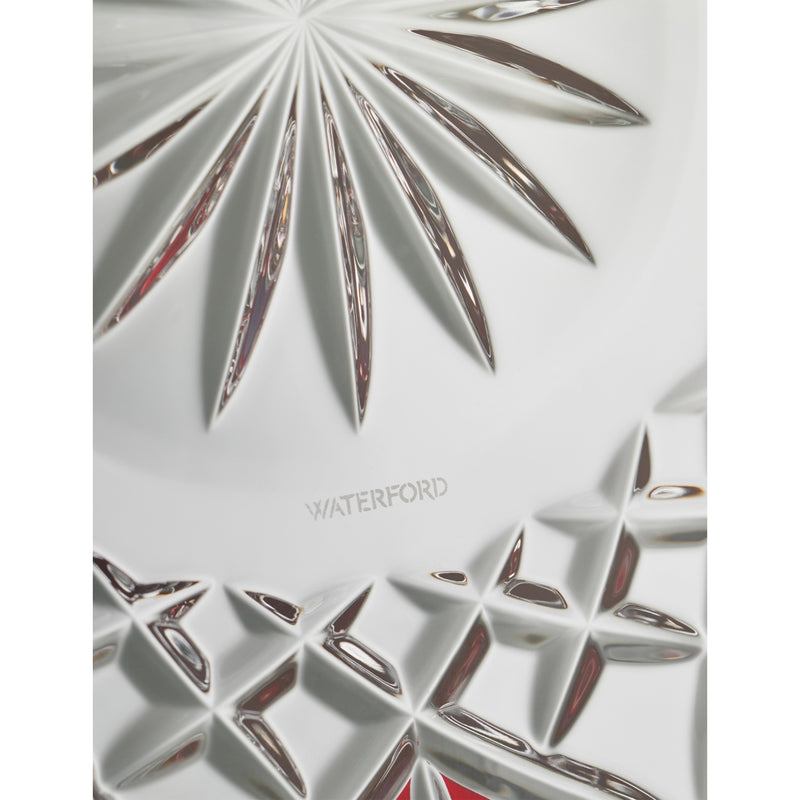Waterford Lismore Red decorative crystal glass plate 30cm (British brand)