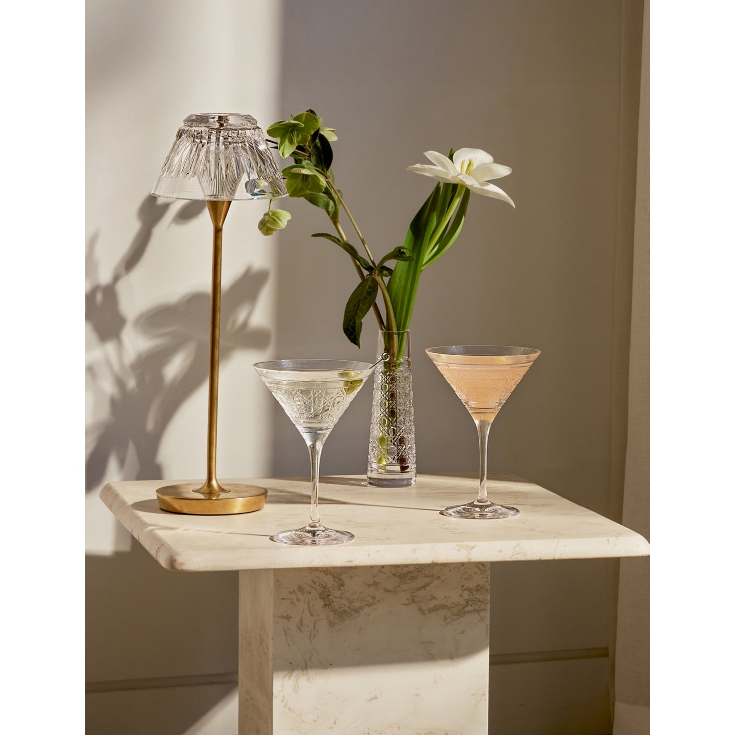 Waterford Opulence crystal bud vase 17cm, imported from the UK