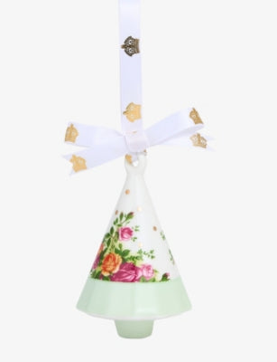 Royal Albert Old Country Roses Christmas tree ornament, imported from the UK