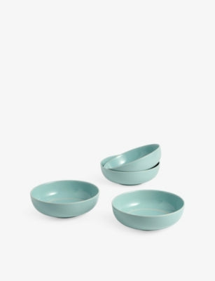 Royal Doulton Tilly Ramsay cereal bowls misty blue set of four (British brand)