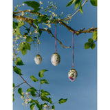 Royal Copenhagen fireweed porcelain egg set, imported from the UK