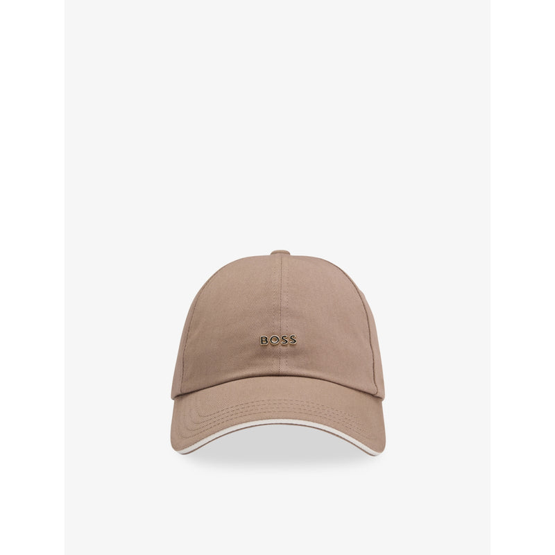 BOSS cotton baseball cap with logo plaque - British product