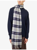 Johnstons of Elgin tartan cashmere scarf - British product