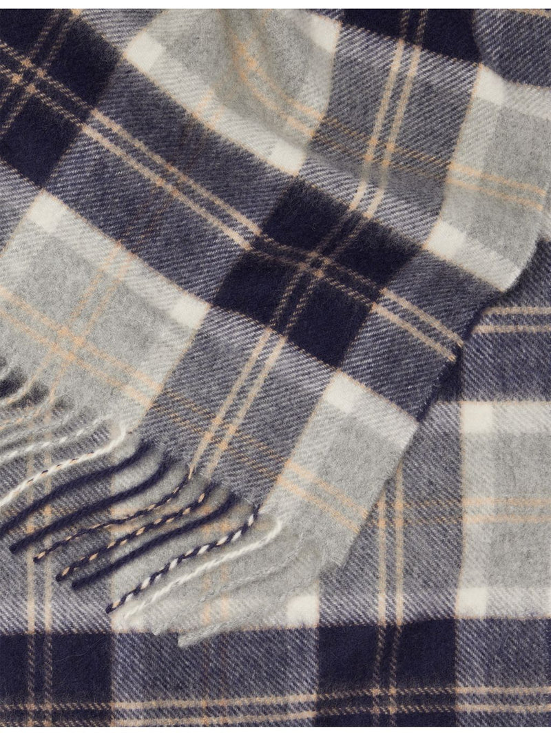 Johnstons of Elgin tartan cashmere scarf - British product