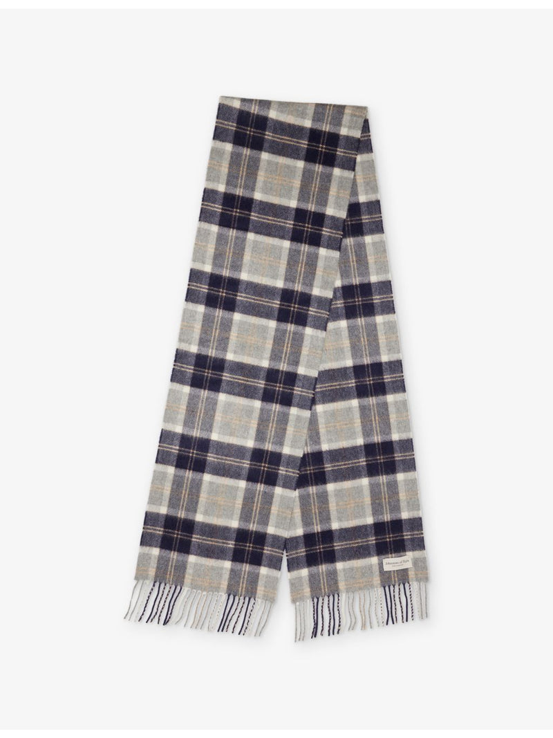 Johnstons of Elgin tartan cashmere scarf - British product