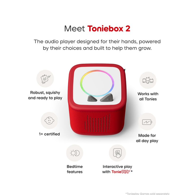 Tonies Toniebox 2 Starter Set with Creative Tonie Rubie (British brand)