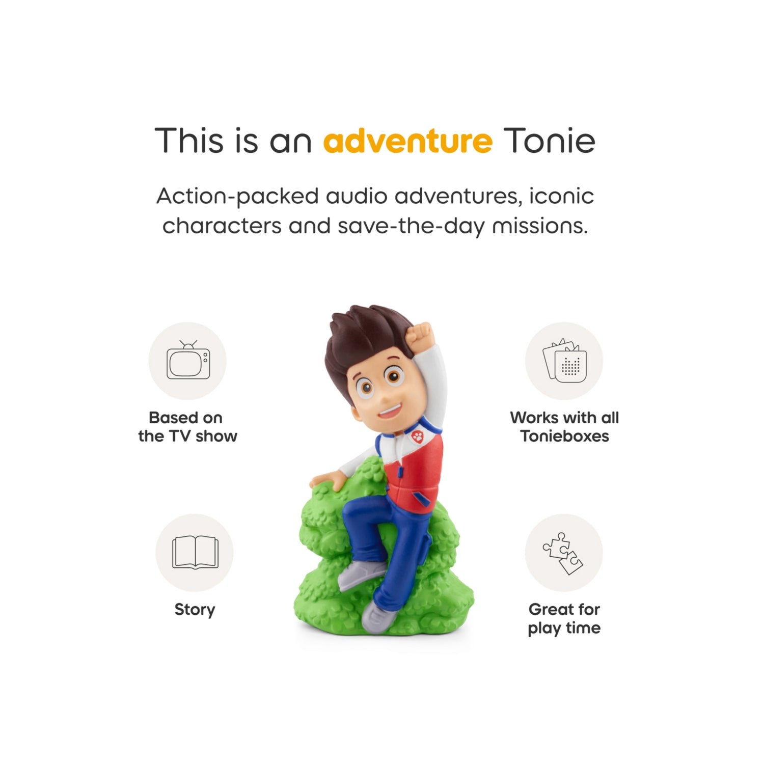 tonies PAW Patrol Ryder audio toy, imported from the UK