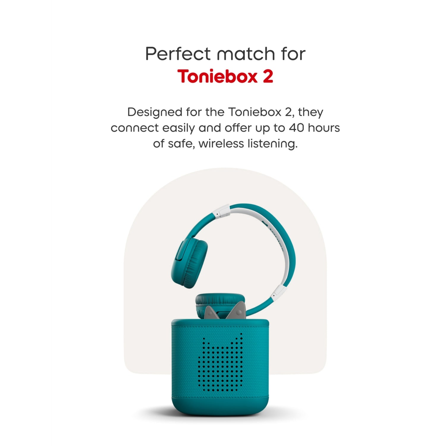 Toniebox 2 Bluetooth headphones for kids, UK version