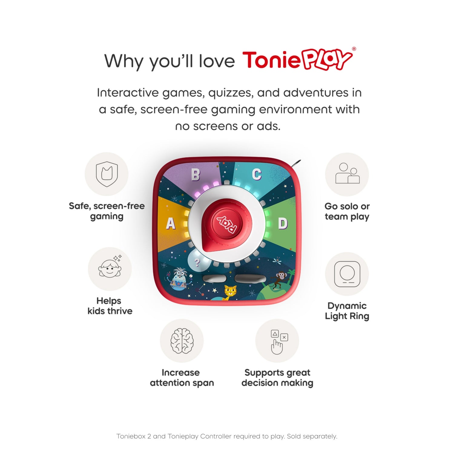 Tonie Quizzles All About Animals game for ages 7+ - British product