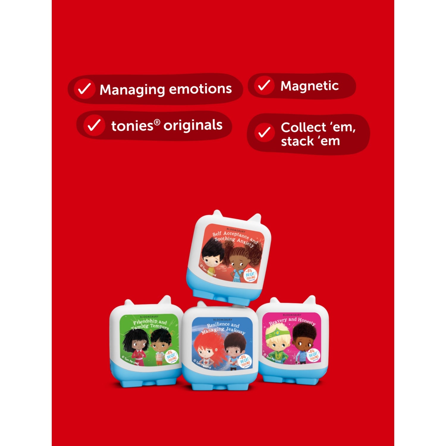Tonies Big Bright Feelings Clever Pockets pack of four (British brand)