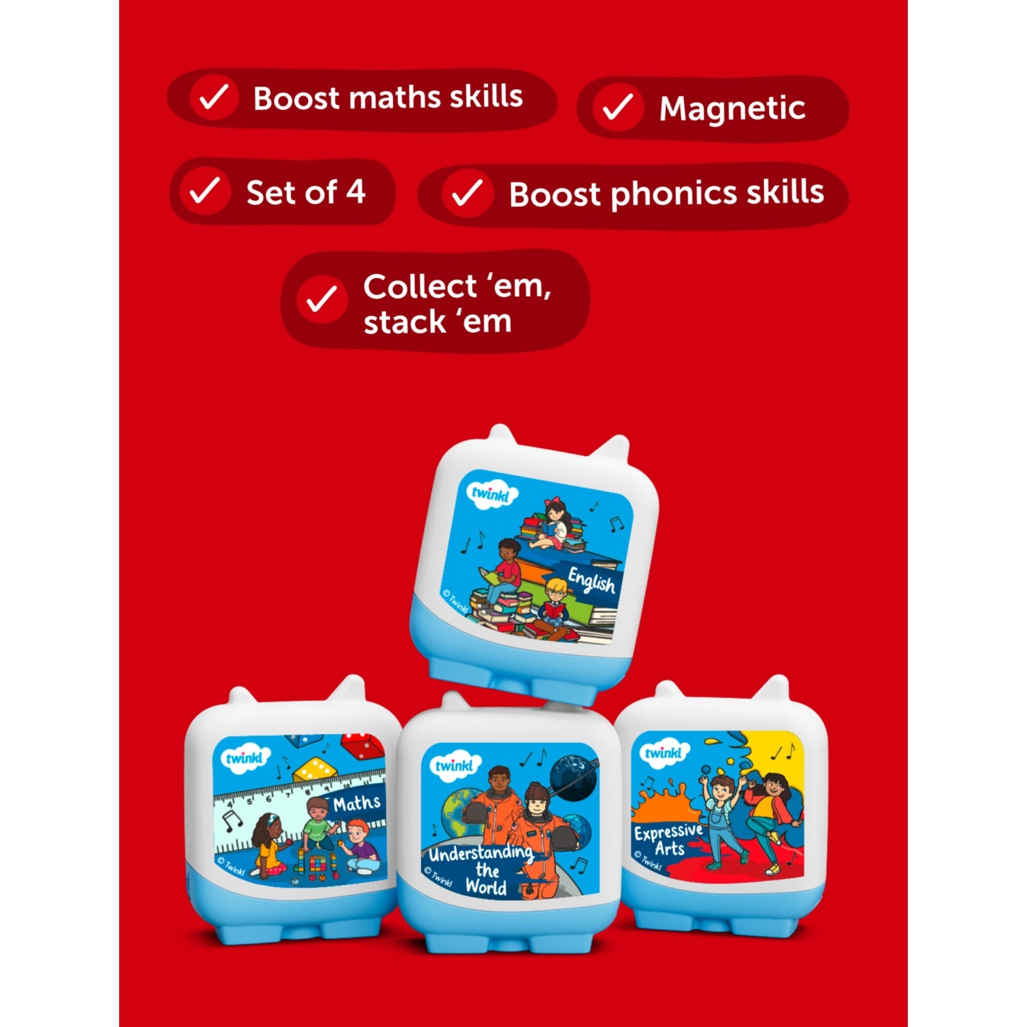 Tonies Twinkl Clever Pockets pack of four, UK version