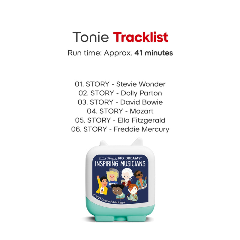 Tonies Little People Big Dreams Inspiring Musicians audiobook toy - British product