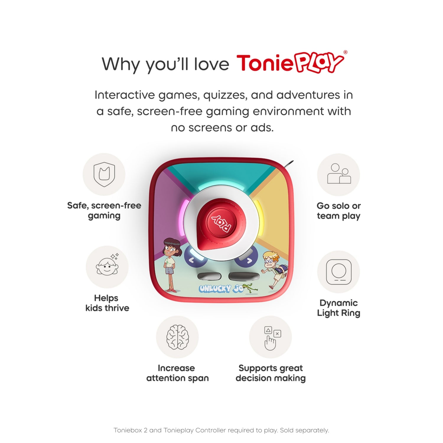 Tonieplay Unlucky Jo interactive game disc (British brand)