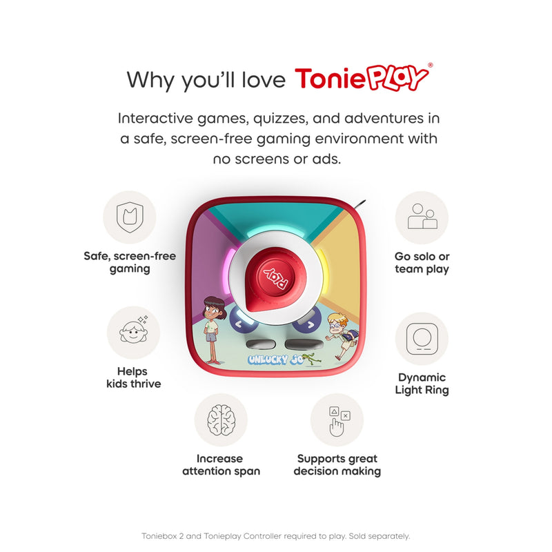Tonieplay Unlucky Jo interactive game disc (British brand)