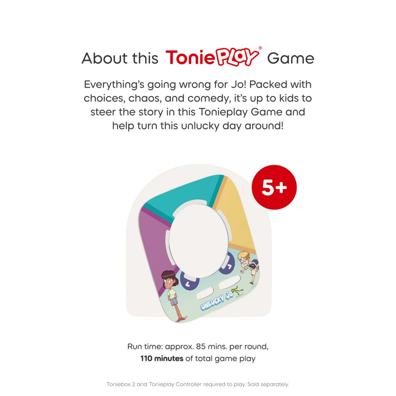 Tonieplay Unlucky Jo interactive game disc (British brand)