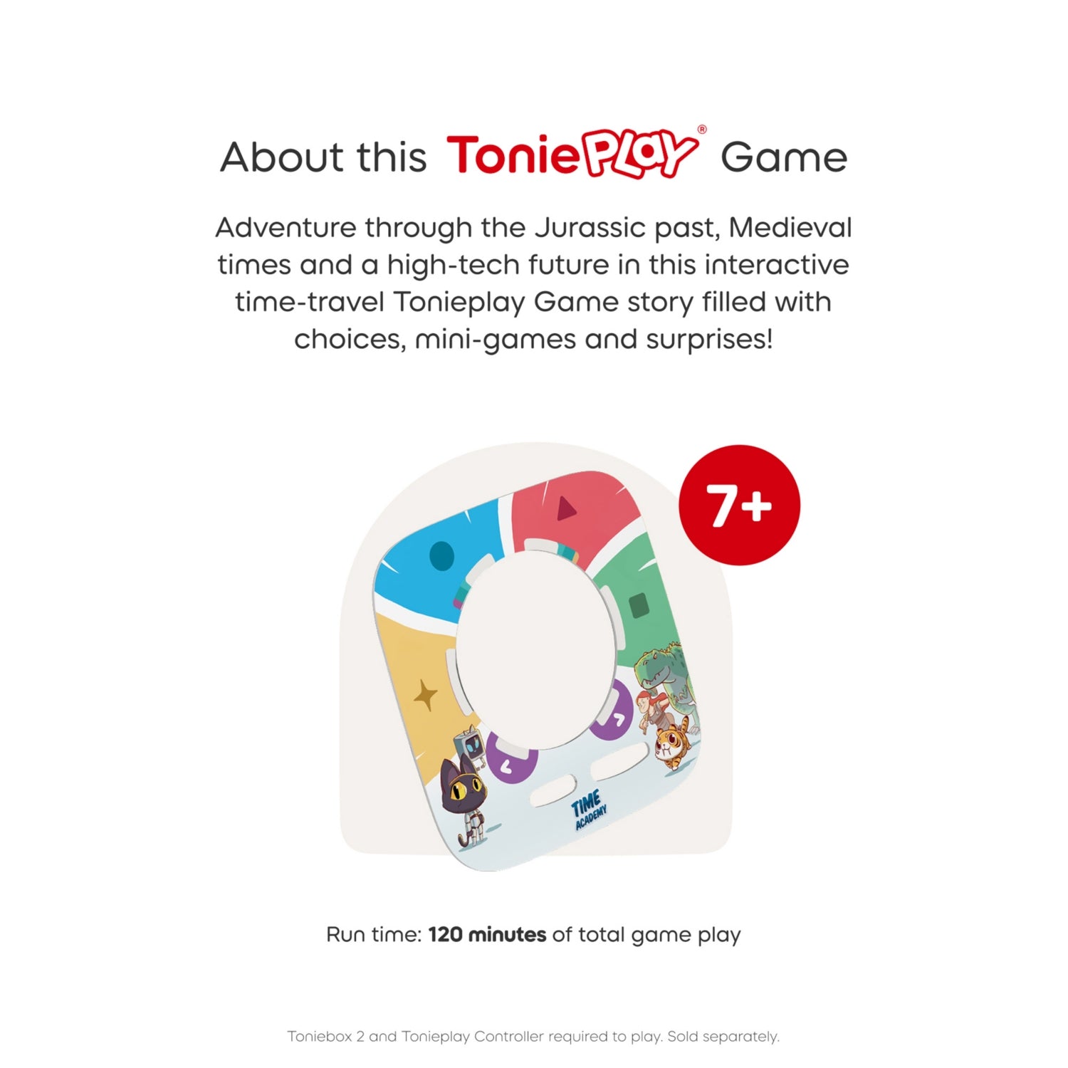 Tonies Tonieplay Time Academy interactive game with disc and manual (British brand)
