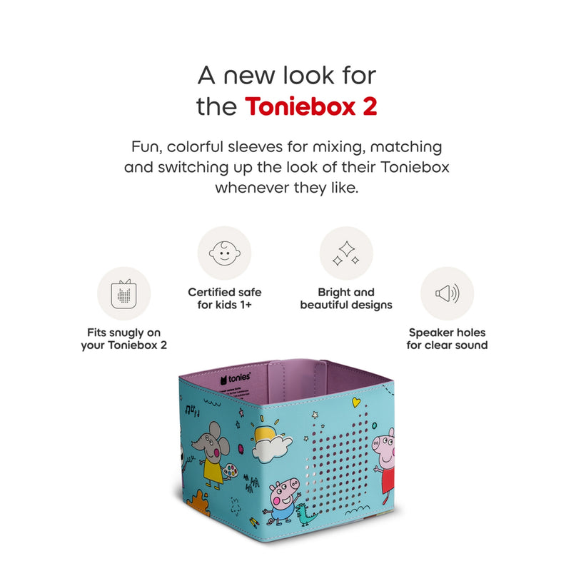 Peppa Pig Toniebox 2 protective sleeve, UK version