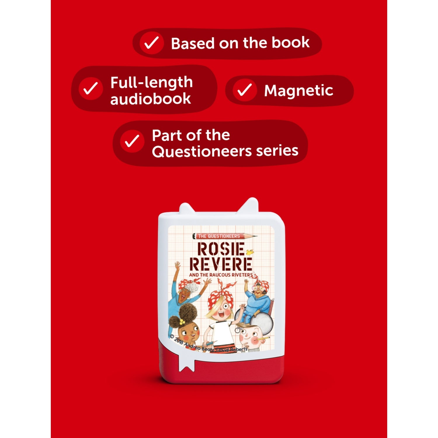 Tonies Rosie Revere and the Raucous Riveters audiobook, imported from the UK