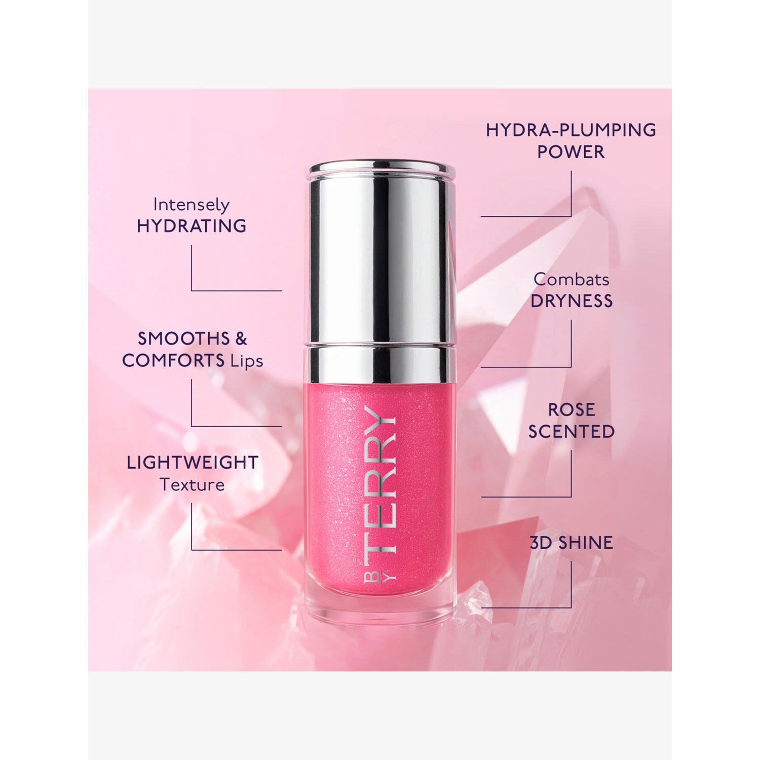 By Terry Baume De Rose Glow lip gloss 5ml, UK version