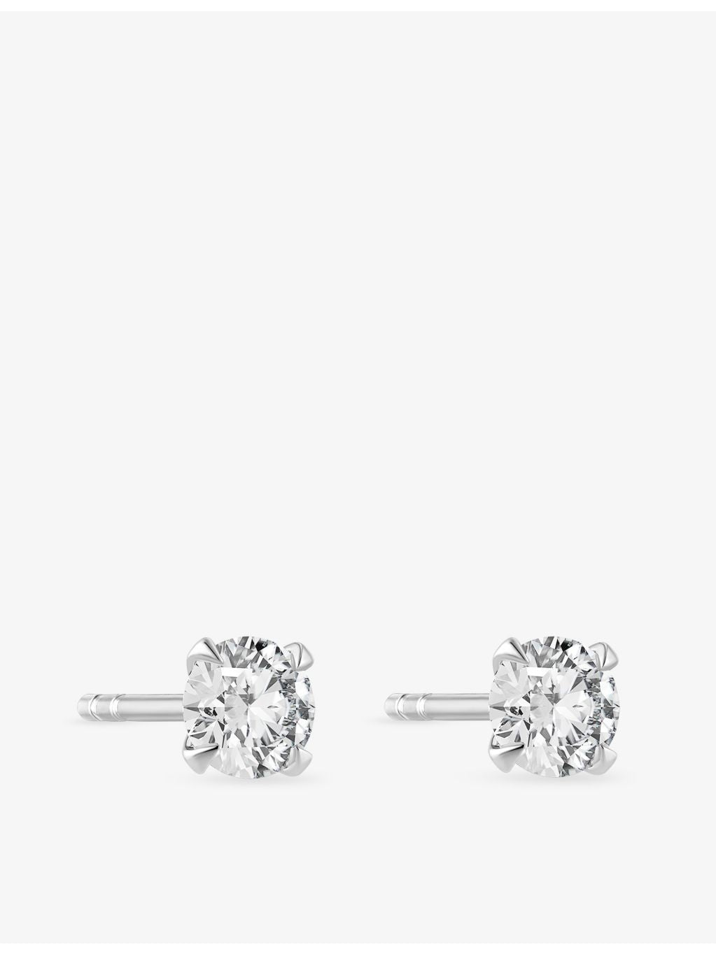 Sif Jakobs 0.22ct solitaire diamond earrings in 14ct white gold (British brand)