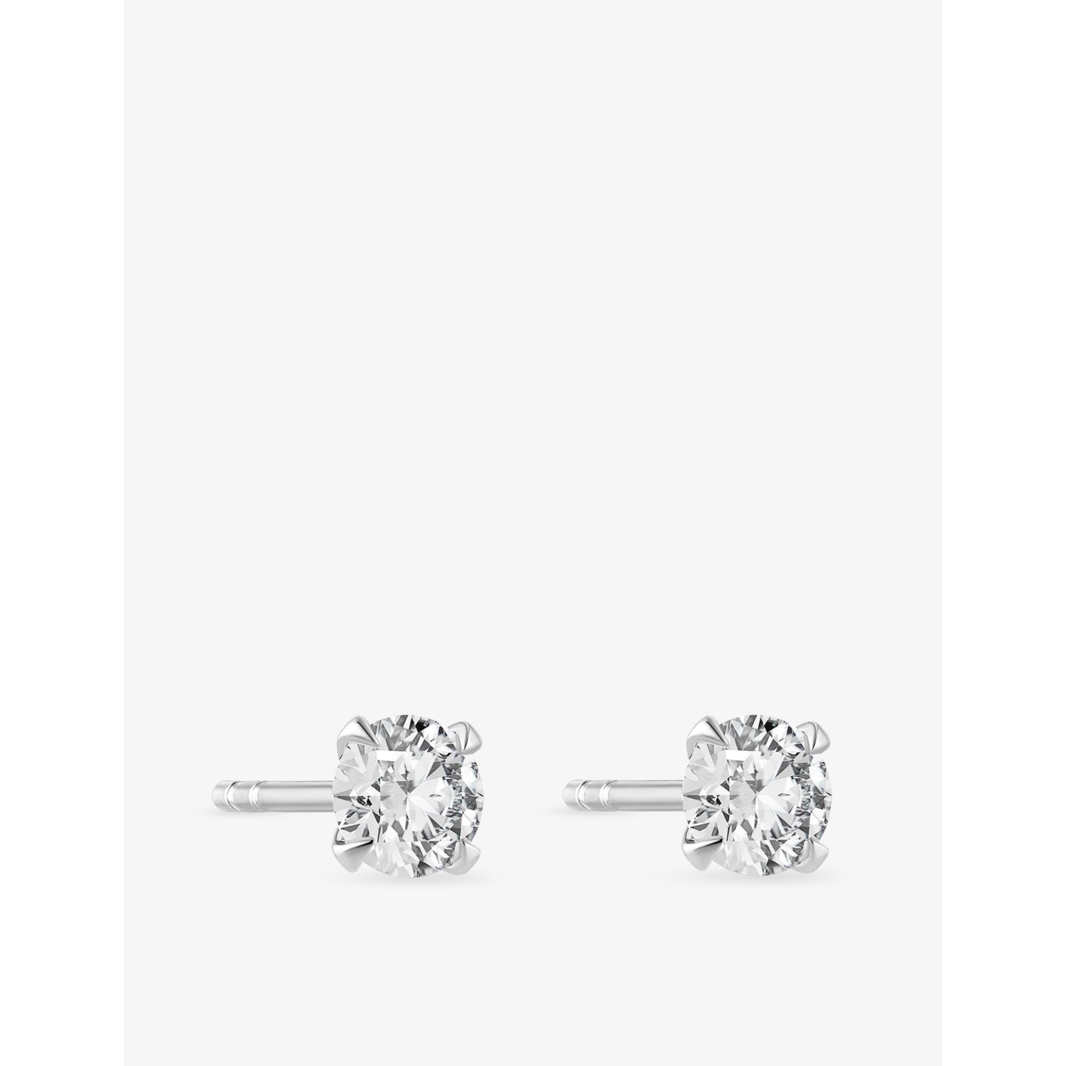 Sif Jakobs 0.22ct solitaire diamond earrings in 14ct white gold (British brand)