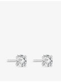 Sif Jakobs 0.22ct solitaire diamond earrings in 14ct white gold (British brand)