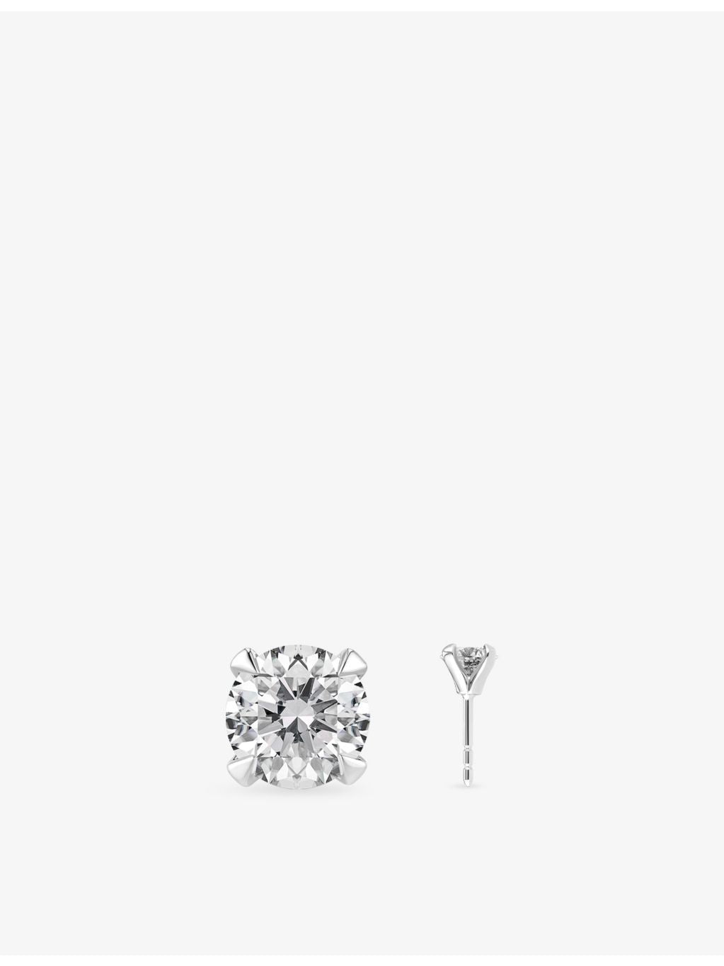 Sif Jakobs 0.22ct solitaire diamond earrings in 14ct white gold (British brand)