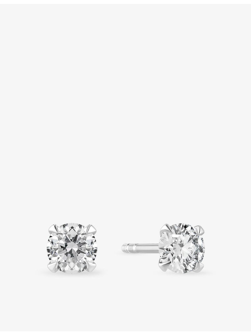 Sif Jakobs 0.22ct solitaire diamond earrings in 14ct white gold (British brand)