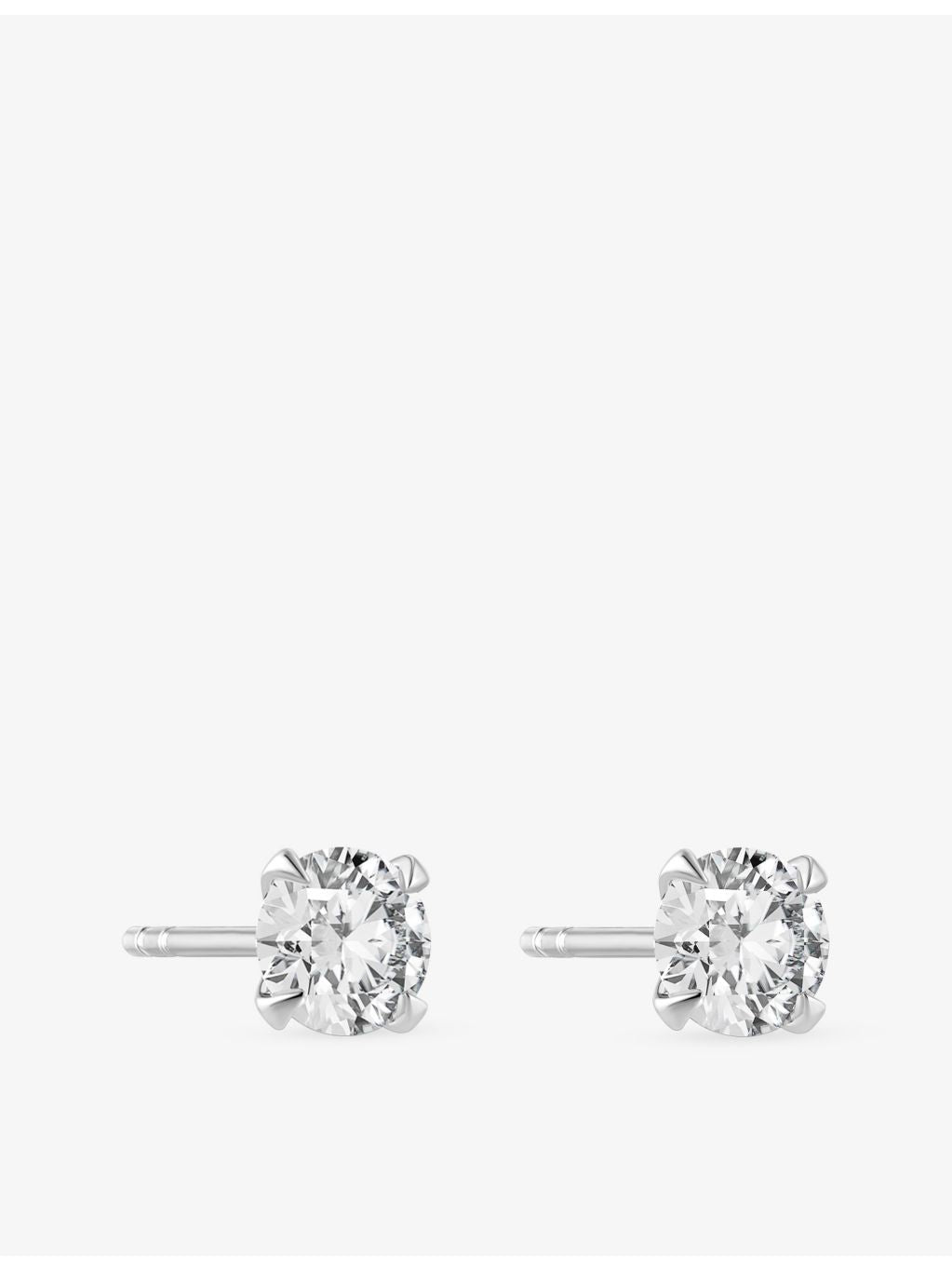Sif Jakobs solitaire earrings 0.50ct lab grown diamond 14ct white gold, UK version